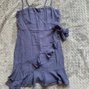 NWOT Pink lily blue wrap dress